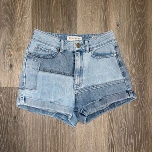 Buffalo head denim mom shorts
